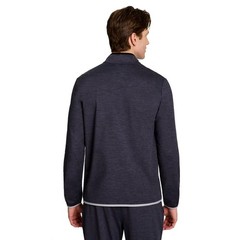 Reebok Men’s Freedom Mock Neck Snap Pullover Ebony Heather 2XL