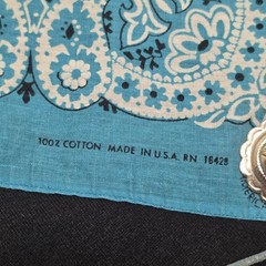 Vintage 80s Western Bandana Concho Sweatshirt Medium USA Black Turquoise Cowgirl