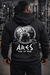 Iron Gods Ares Hoodie Gym Hoodie Pump Cover Aesthetic Black Hoodie Gym Tee
