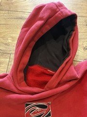 Vintage Y2K Quiksilver Red Hoodie Skate Surf Grunge Size Small