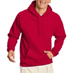Hanes Unisex Hoodie Size M Deep Red EcoSmart Pullover Hooded Sweatshirt Warm