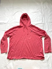 Polo Ralph Lauren hoodie mens XXL jersey coral red T-shirt thin lightweight