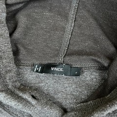 Vince Hoodie Mens L Gray Slim Fit Cotton Rayon Blend Pullover Sweatshirt Soft