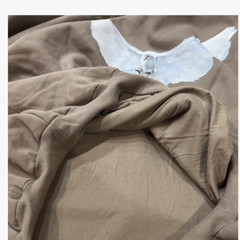 Yeezy Gap Engineered By Balenciaga Dove Shrunken Hoodie Beige 469177-01