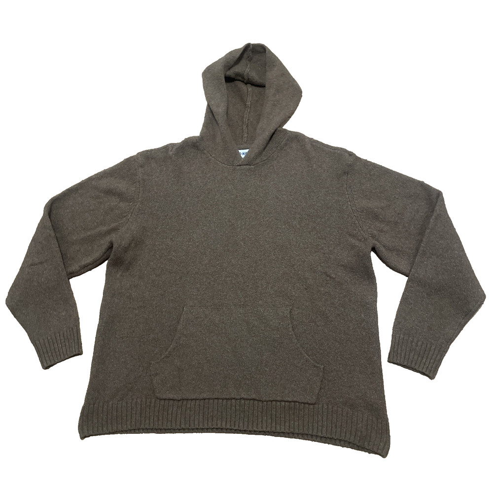 Old Navy Brown Hoodie Sweater Men XL Textured Fall Winter Classic Capsule XL