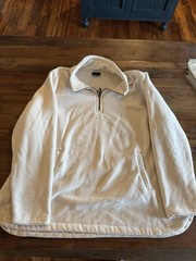 32 Degrees Men’s 2XL Beige 1/4 Zip Mock Neck Pullover Sweatshirt Pockets#5