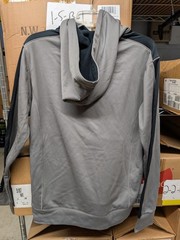 Champion S220 Men’s Color Block Sweatshirt Hoodie Stone Gray/Black 2XL XXL NEW