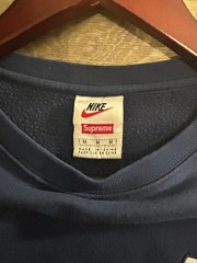 Supreme x Nike Crewneck Sweatshirt Navy Medium F/W 2018