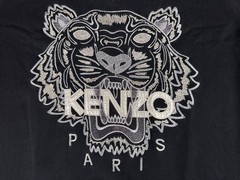 Kenzo Paris Tiger Sweatshirt Black Embroidered Logo Jumper Mens Medium Portugal