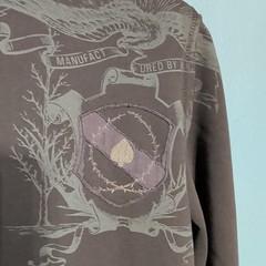 American Rag Cie Men’s Gray Full Zip Hooded Fleece Lined Hoodie Pockets M