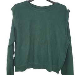 LNA ND2078 Women’s Jett Sweatshirt Exclusive In Pine Grove Cotton Green SZ XL