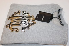 Roberto Cavalli Cotton Crew Neck Pullover Sweatshirt Made in Italy Size S,M,L,XL