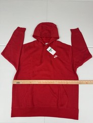Nike Sportswear Club Fleece Pullover Hoodie University Red BV2654-657 Size XL
