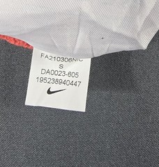 Nike Sweater Mens Small Coral Swoosh Logo Club Fleece Pullover Sweatshirt Hoodie