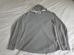 Marine Layer Lightweight Pullover Light Heather Gray Hoodie Sweatshirt SZ Marge