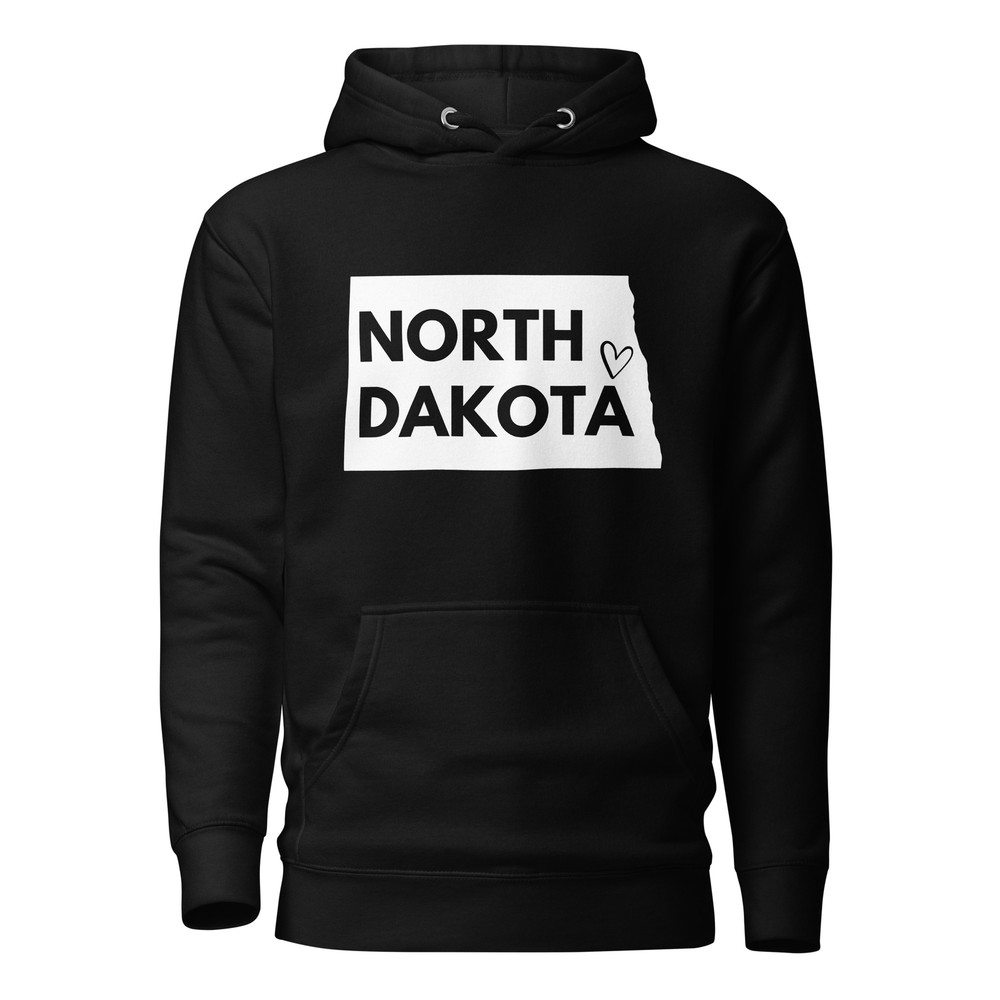 North Dakota Color Love NDSU Unisex Hoodie S,M,L,XL,2X,3X