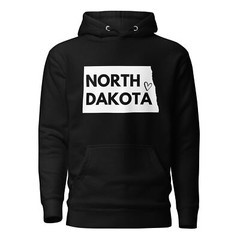North Dakota Color Love NDSU Unisex Hoodie S,M,L,XL,2X,3X