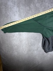 Vintage Haband Colorblock Polo Sweatshirt Men’s Medium Green Purple Gray 90s