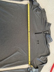 UNDER ARMOUR LOOSE HEATGEAR 1/4 ZIP, GRAY, SIZE: 2XL, 2TG, PRE-OWN & FREE SHIP!
