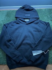 Essentials Black Stretch Limo Hoodie