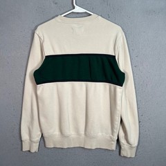 Goodfellow & Co Mens Size Small Crewneck Sweatshirt Beige / Green Cotton Blend