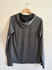 Mier Mens Grey Lightweight Breathable Hoodie Athletic Size Small Nautical Ocean