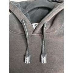 Pro Club Heavyweight Hoodie Mens Large Black Faded Distressed Paint Splatter L