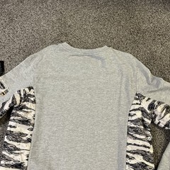 Vtg Triple Five Soul Camo Side Panel Pullover Sweatshirt Mens L Logo Y2K Pockets