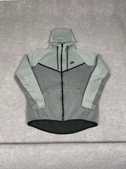 Nike Tech Fleece Windrunner Hoodie Mens Large Green Gray 885904-473