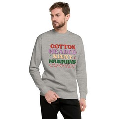 Cotton Headed Elf Christmas Funny Unisex Premium Sweatshirt S,M,L,XL,2X,3X