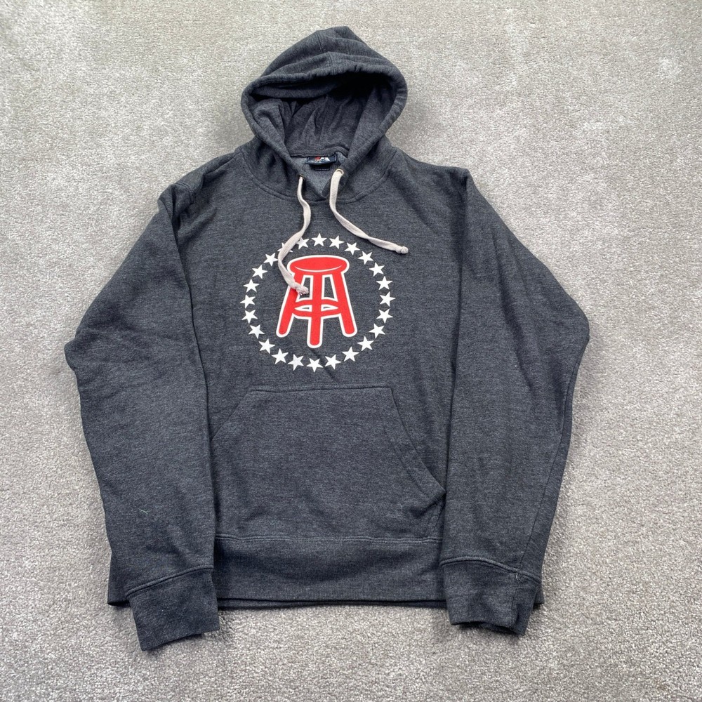 J. America Barstool Sports Hoodie adult Gray Graphic Stool Stars Pullover