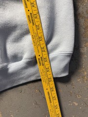 Vintage Light Blue Sapphire Lounge Y2K Grunge Tribal Hoodie Sweatshirt-Size M
