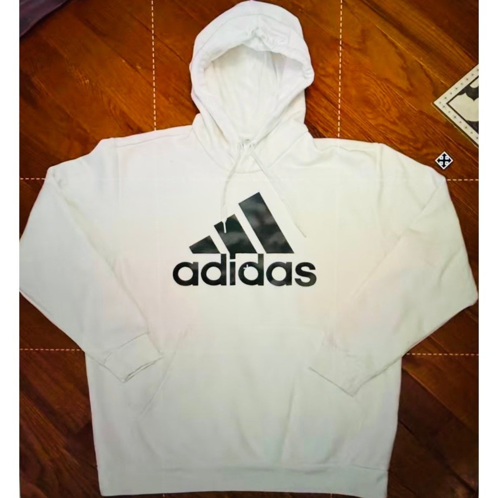 adidas Essentials Camo Print Logo Hoodie Men’s Size Large