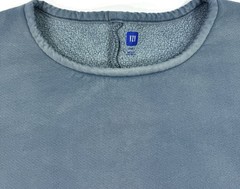 Yeezy Gap Fleece Yoke Tee Engineered By Balenciaga Mens Sz XS Boxy Sweatshirt