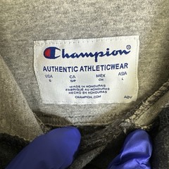 Champion Authentic Athleticwear Mens Hoodie Pullover Logo Grey Sz- S #2130