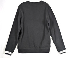 NEW The Hundreds Mens Crewneck Sweatshirt Black Medium Varsity H Puff Letter