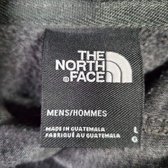 The North Face Hoodie Mens L Charcoal Gray Double Sided Logo Outdoor Hiking