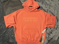 NWT Fear of God Essentials Coral Hoodie Size Small 100% Authentic✅