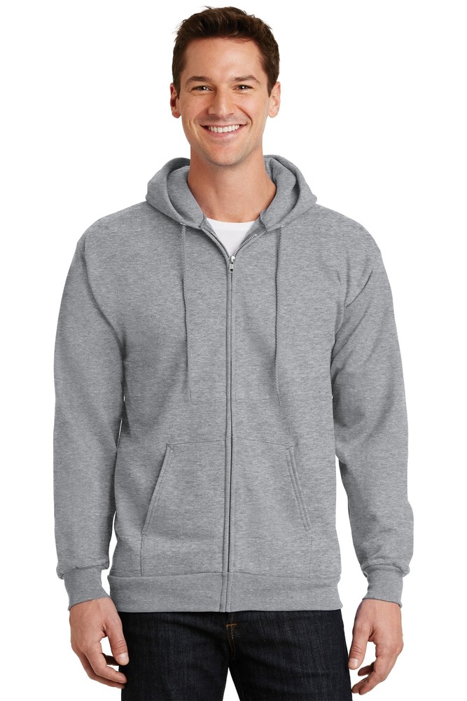 PC90ZH Port & Company – Essential Fleece Full-Zip Hooded
