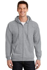PC90ZH Port & Company – Essential Fleece Full-Zip Hooded