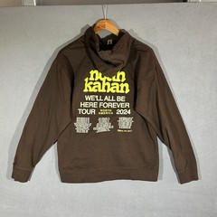 Noah Kahan 2024 Tour We’ll All Be Here Forever Stick Season Brown Hoodie Size M