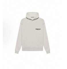 Essentials Hoodie ‘Light Oatmeal’ Loose Drop Shoulder Fall Winter 100% AUTHENTIC