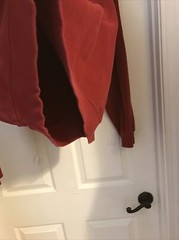 Men’s Deep Red Arrow 1/4 Zip Sweatshirt Size XXL
