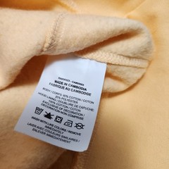 Nike Club Fleece Sweatshirt Men Large Hoodie Athleisure Yellow Training Workout