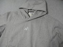 Adidas Mens All Season Fleece Loose Hoodie Gray Heather 2XL Sweatshirt XXL