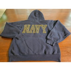 Soffe US Navy Hoodie Mens Small Blue United States Navy Graphic Sweatshirt