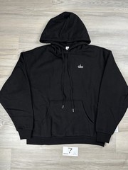 Alo Yoga Accolade Pullover Hoodie Black Sweatshirt Size: S
