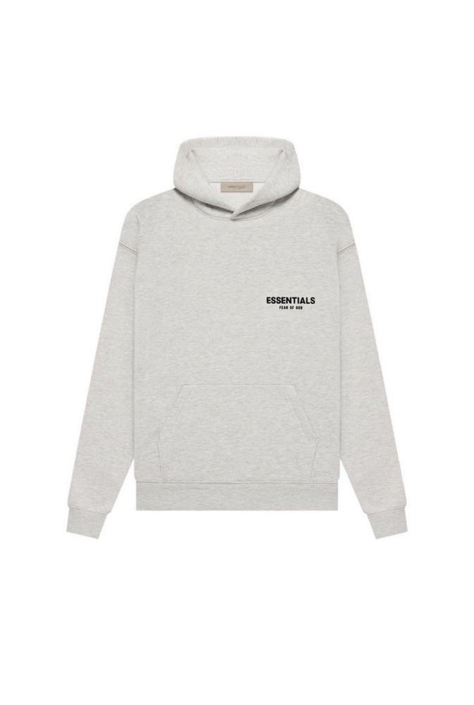 Fear of Gods Essentials Hoodie Dark Oatmeal, light oatmeal and black (M – L)