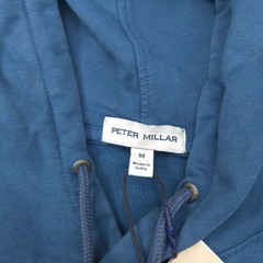 Peter Millar GOLF Hoodie Sweater -M- Slate Blue STRETCH Crown Comfort MODAL