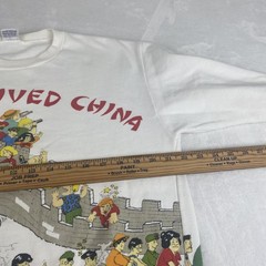 Vintage Dij Sum Shirts I survived China Graphic Sweater Medium White Sweatshirt